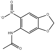 N-(6-Nitro-1,3-benzodioxol-5-yl)acetamide Struktur