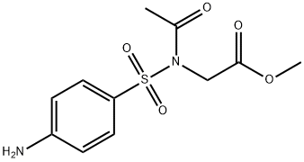 methyl 2-[acetyl-(4-aminophenyl)sulfonyl-amino]acetate Structure