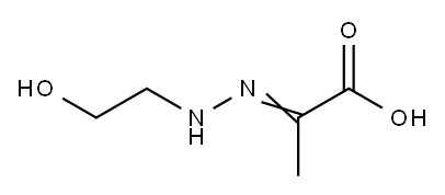 Propanoic acid, 2-[(2-hydroxyethyl)hydrazono]- (9CI) Struktur