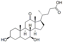 12-Oxo-ursodeoxycholic acid, 81873-91-8, 结构式