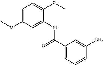 3-氨基-N-(2,5-二甲氧基苯基)苯甲酰胺 结构式