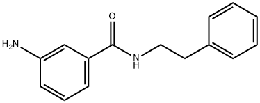 3-氨基-N-(2-苯乙基)苯甲酰胺 结构式