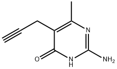 4-Methyl-6-hydroxy-5-(2-propynyl)-2-pyrimidinamine Structure
