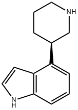 1H-Indole, 4-(3-piperidinyl)-, (R)- Structure