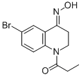 4(1H)-Quinolinone, 6-bromo-2,3-dihydro-1-(1-oxopropyl)-, 4-oxime 结构式