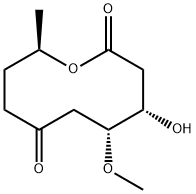 2,7-Oxecanedione,4-hydroxy-5-methoxy-10-methyl-,(4S,5R,10R)-(9CI) Struktur