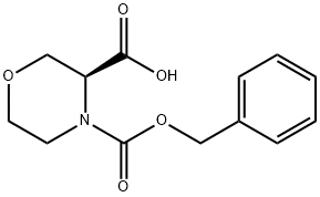 4-CBZ-3(S)-MORPHOLINECARBOXYLIC ACID Structure