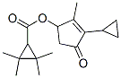 Cyclopropanecarboxylic acid, 2,2,3,3-tetramethyl-, 3-cyclopropyl-2-met hyl-4-oxo-2-cyclopenten-1-yl ester Structure