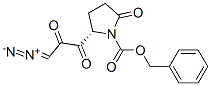 N-carbobenzoxypyroglutamyl diazomethyl ketone 化学構造式