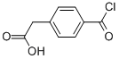 Benzeneacetic acid, 4-(chlorocarbonyl)- (9CI) Struktur