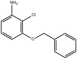 Benzenamine, 2-chloro-3-(phenylmethoxy)- 化学構造式