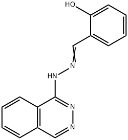 2-Hydroxybenzaldehyde 1-phthalazinyl hydrazone Structure