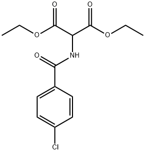 Diethyl 2-[4-(chlorobenzoyl)amino]Malonate  Structure