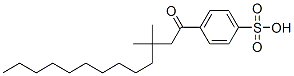 4-(3,3-dimethyl-1-oxotridecyl)benzenesulfonic acid 化学構造式