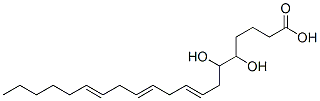 5,6-dihydroxy-8,11,14-eicosatrienoic acid 化学構造式