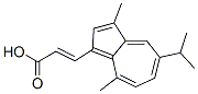 (2E)-3-(5-isopropyl-3,8-dimethylazulen-1-yl)acrylic acid Structure