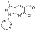 6-氯-3-甲基-1-苯基-1H-吡唑并[3,4-B]吡啶-5-甲醛, 81933-75-7, 结构式