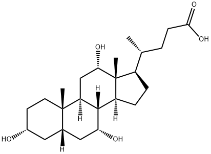 (3a,5b,7b,12b)-3,7,12-trihydroxy-Cholan-24-oic acid Structure