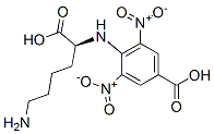 4-[[(S)-5-Amino-1-carboxypentyl]amino]-3,5-dinitrobenzoic acid Struktur