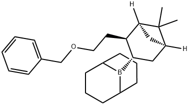 9-硼双环[3.3.1]壬烷-诺卜醇苄醚加合物 结构式