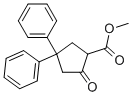 METHYL 4,4-DIPHENYL-2-OXOCYCLOPENTANECARBOXYLATE Structure
