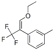 Benzene, 1-[(1E)-2-ethoxy-1-(trifluoromethyl)ethenyl]-3-methyl- (9CI) 结构式