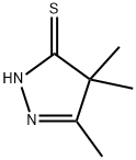 2,4-dihydro-4,4,5-trimethyl-3H-pyrazole-3-thione  Structure