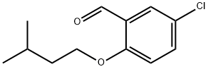 5-クロロ-2-(3-メチルブトキシ)ベンズアルデヒド 化学構造式