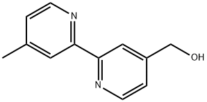 4-ヒドロキシメチル-4'-メチル-2,2'-ビピリジル 化学構造式