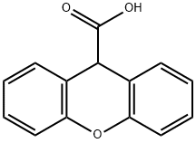 呫吨-9-羧酸                                                                                                                                                                                             ,82-07-5,结构式
