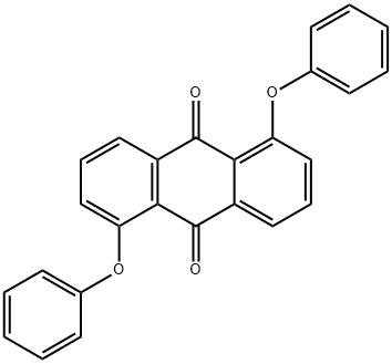 1,5-ジフェノキシ-9,10-アントラキノン 化学構造式