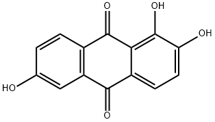 1,2,6-trihydroxyanthracene-9,10-dione Structure