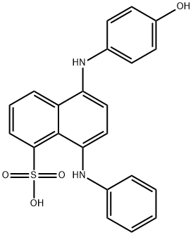 8-anilino-5-(4-hydroxyanilino)naphthalenesulphonic acid Structure