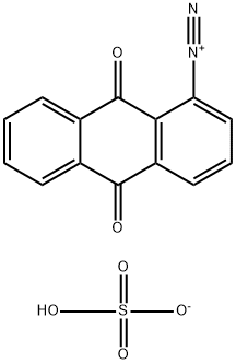 9,10-dihydro-9,10-dioxoanthracenediazonium hydrogen sulphate 结构式
