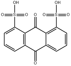 9,10-dioxoanthracene-1,8-disulphonic acid Struktur