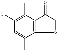 5-chloro-4,7-dimethylbenzo[b]thiophen-3(2H)-one 化学構造式