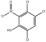 3,4,6-三氯-2-硝基苯酚,82-62-2,结构式