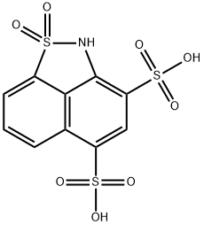 2H-naphth[1,8-cd]isothiazole-3,5-disulphonic acid 1,1-dioxide Struktur