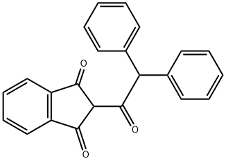 2-(Diphenylacetyl)-1,3-indandione Structure