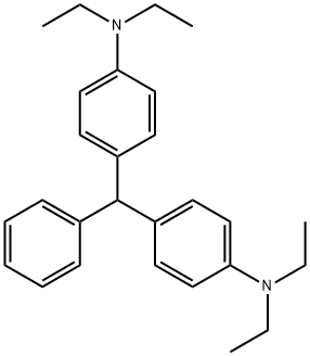 4,4'-(フェニルメチレン)ビス(N,N-ジエチルベンゼンアミン) 化学構造式