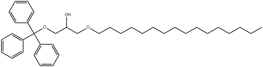 (+/-)1-O-HEXADECYL-3-O-TRIPHENYLMETHYLGLYCEROL, 82002-20-8, 结构式