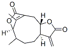 [3aR,5E,7R,11aS,(+)]-3,3a,4,7,11,11a-Hexahydro-6-methyl-3-methylene-9H-7,10-ethanylylidene-2H-furo[2,3-e]oxecin-2,9-dione Structure