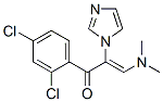 2-Propen-1-one,  1-(2,4-dichlorophenyl)-3-(dimethylamino)-2-(1H-imidazol-1-yl)- Struktur