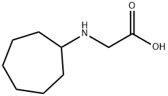 (シクロヘプチルアミノ)酢酸 化学構造式