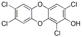 2-hydroxy-1,3,7,8-tetrachlorodibenzo-4-dioxin 化学構造式