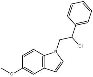 2-(5-methoxyindol-1-yl)-1-phenylethanol Structure