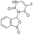 2,4(1H,3H)-Pyrimidinedione, 3-(1,3-dihydro-3-oxo-1-isobenzofuranyl)-5- fluoro- Structure