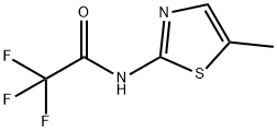 Acetamide, 2,2,2-trifluoro-N-(5-methyl-2-thiazolyl)- (9CI) Structure