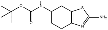 tert-Butyl (2-aMino-4,5,6,7-tetrahydrobenzo[d]thiazol-6-yl)carbaMate Structure