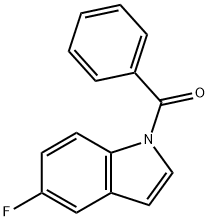 5-fluoro-1-benzoyl-1H-indole Struktur